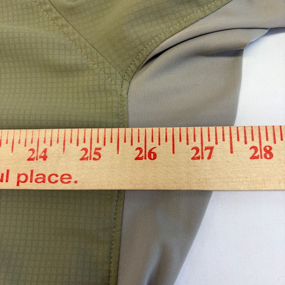 Simms Fishing Shirt XXL Ripstop Long Sleeve Green Mens Snap Utility Outdoor Top - Picture 3 of 13